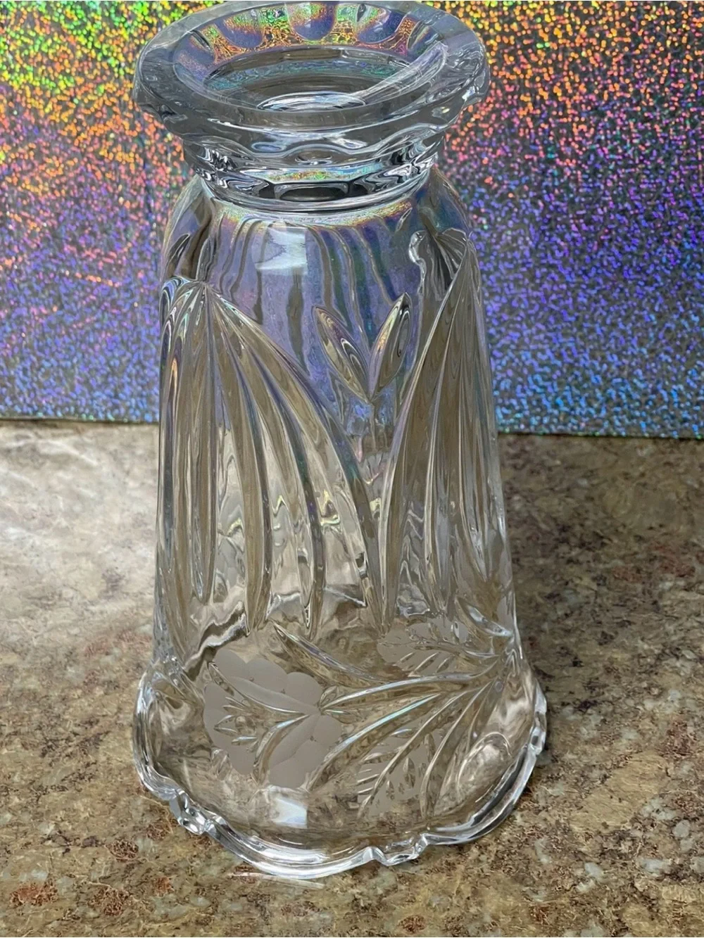 24% Lead Crystal Vase ~ Poland ~ NEW