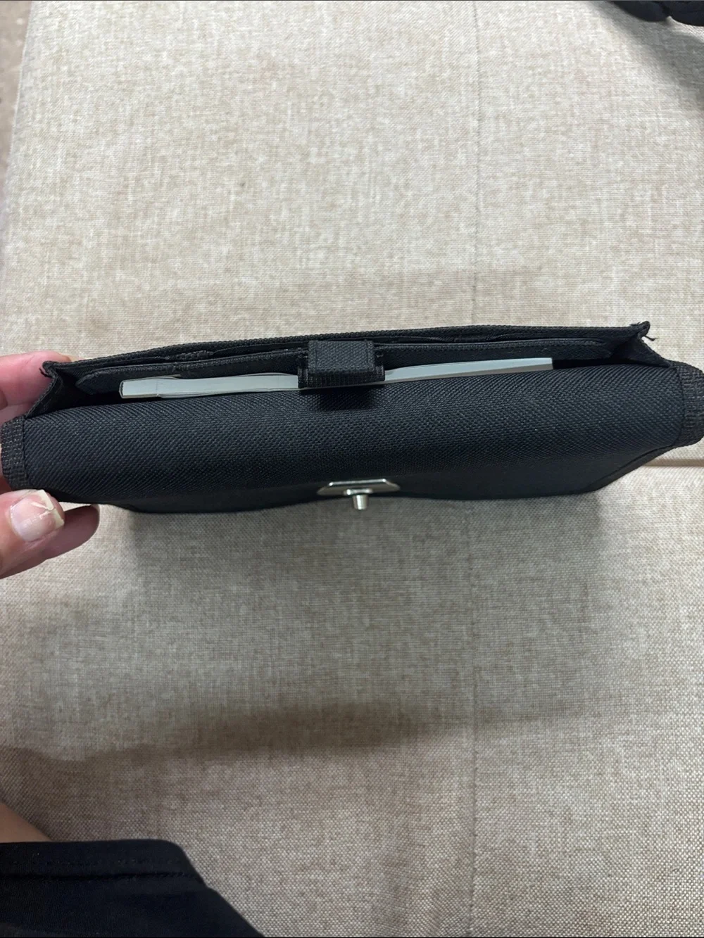 Black Monthly Accordion File Organizer with Secure Clasp - Home Storage