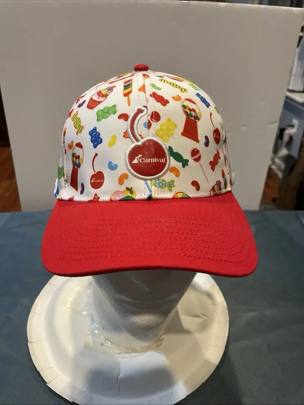 Carnival Cruise Cherry On Top Candy Confetti Hat Cap NEW