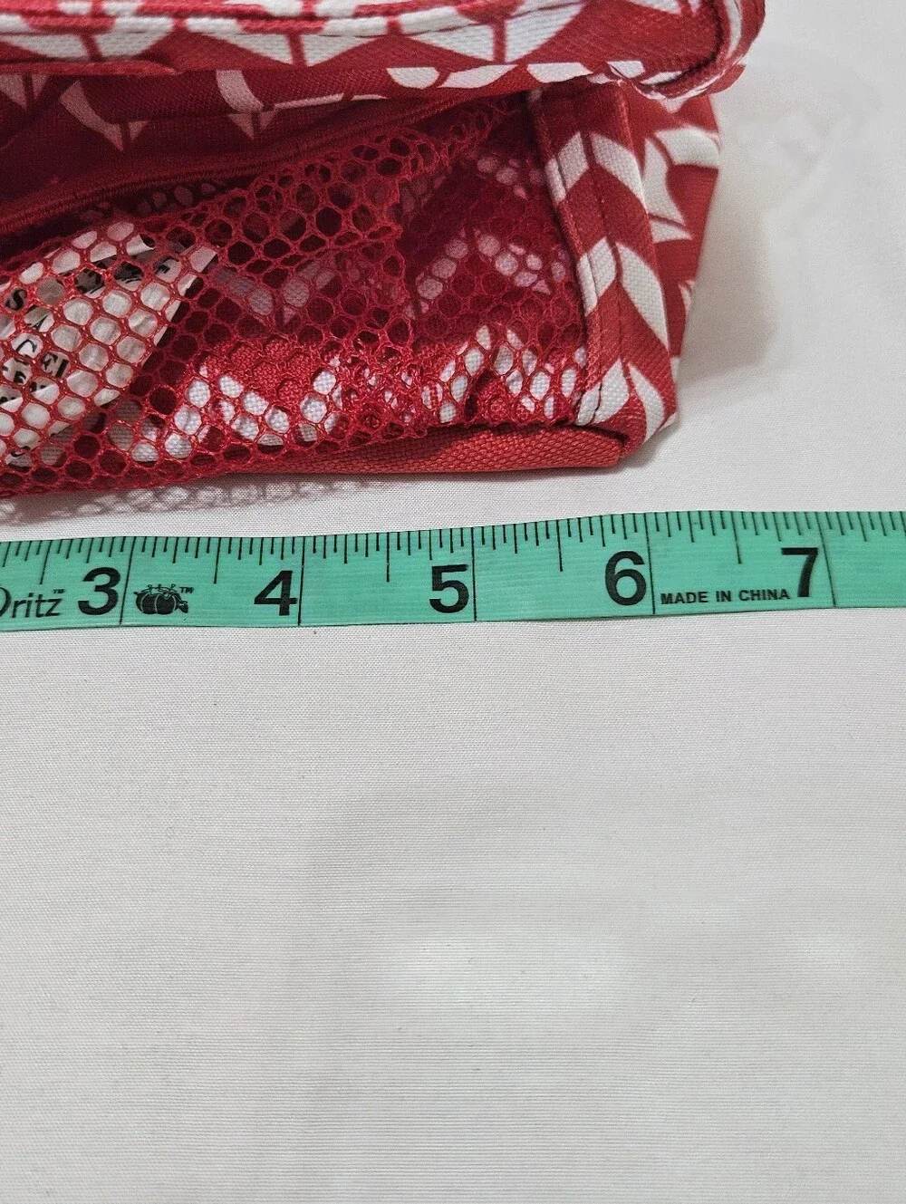 Thirty-One Little Carry-All Caddy 3401AB710000 Chevron Dash AB71 Red White