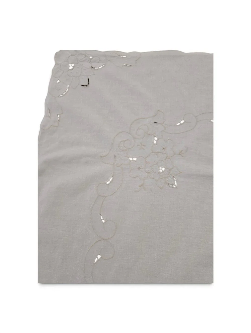 Small Table Cloth With Embroidery And Cutouts