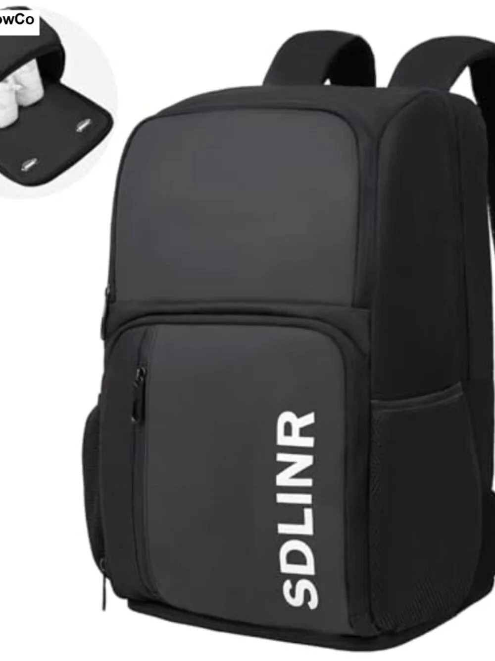 Large Pickleball Backpack Fits 4-10 Paddles Waterproof Oxford Bags for Men Women