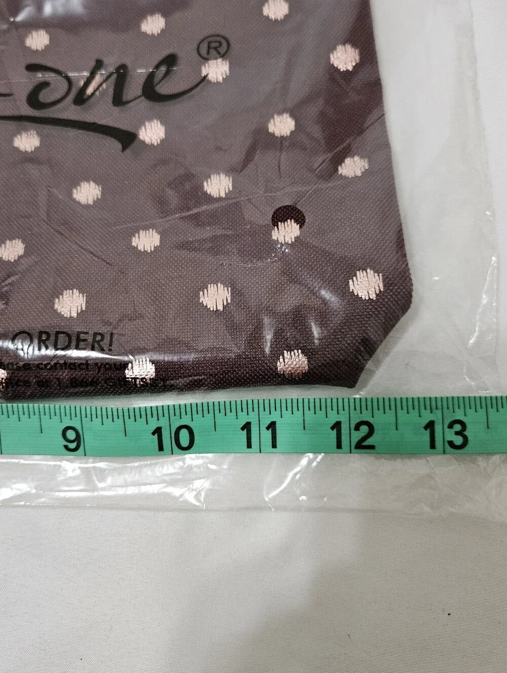 Thirty One Zipper Pouch in Twinkling Plum Polka Dot AK76 NWT