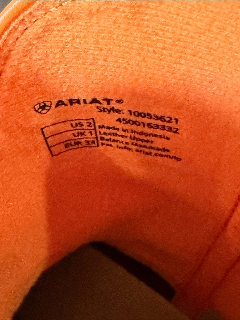 Ariat kids western