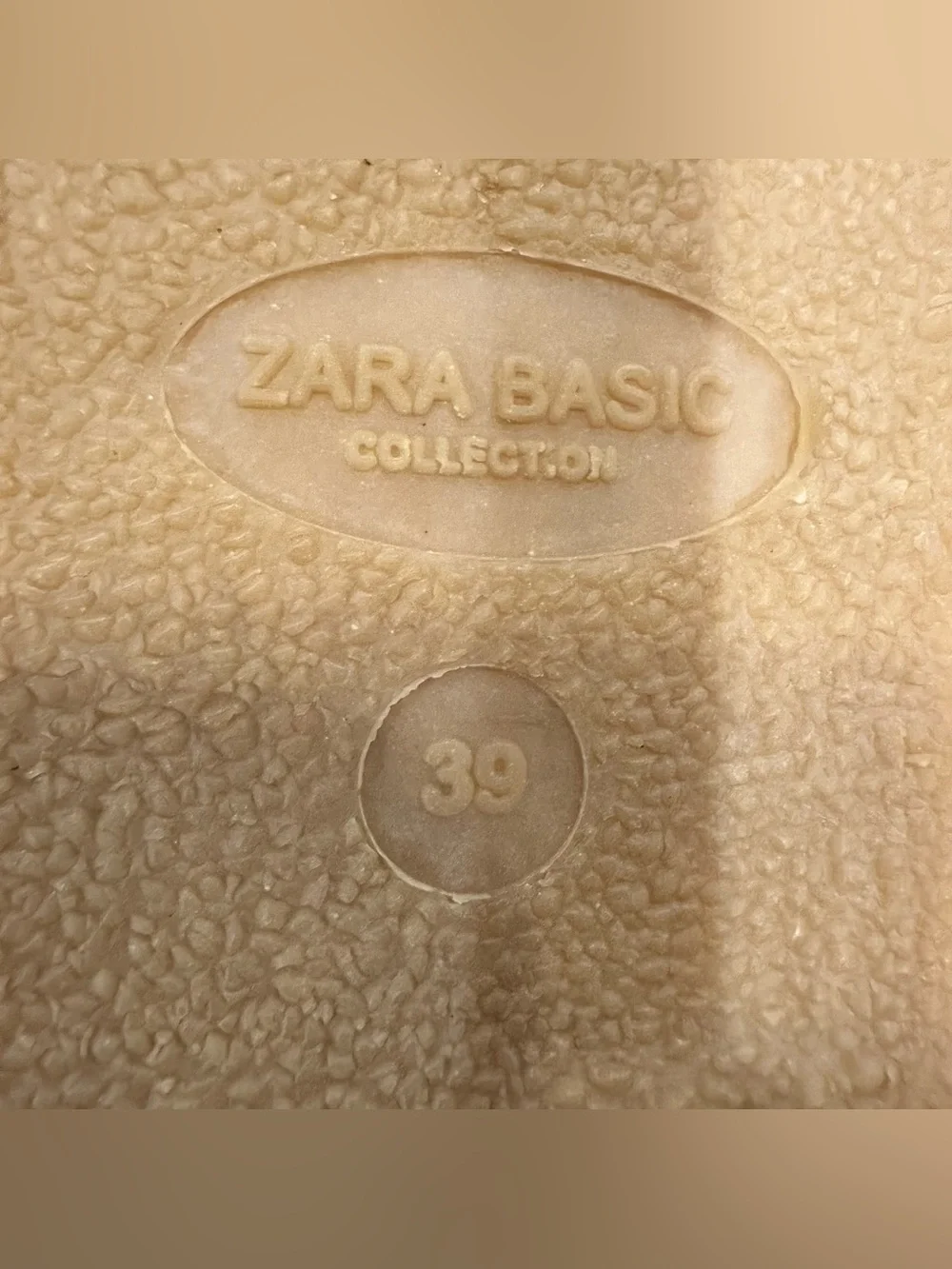 ZARA Basics Suede Espadrilles Slip On Jute Flats Tan Brown Shoe Women 39 US 8