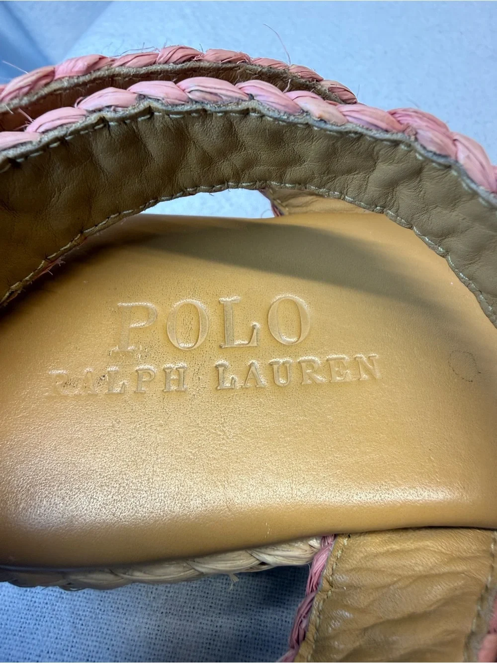 Polo Ralph Lauren braided pink