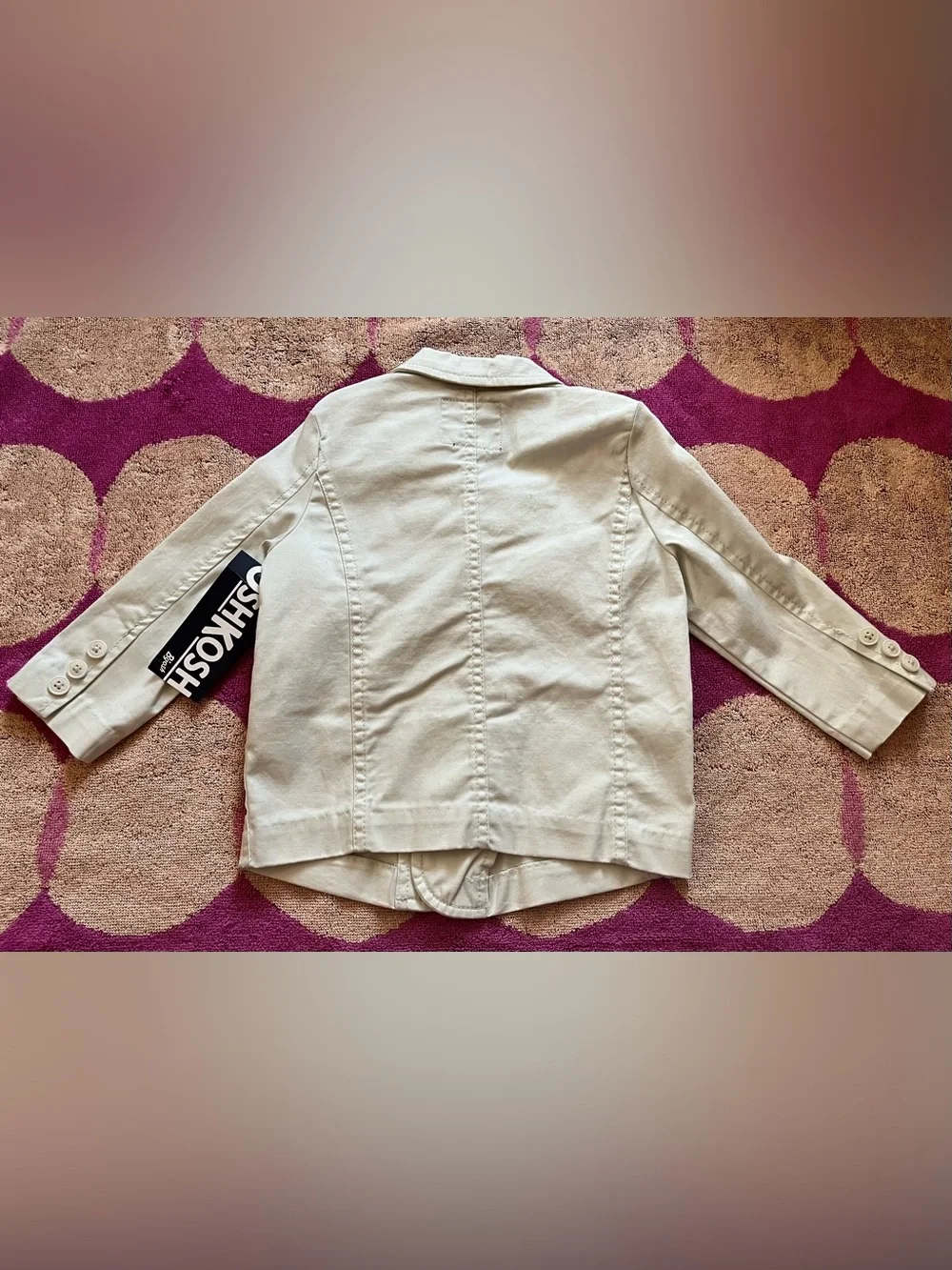 NWT OshKosh B'gosh Light Khaki Cotton Blazer size 18M