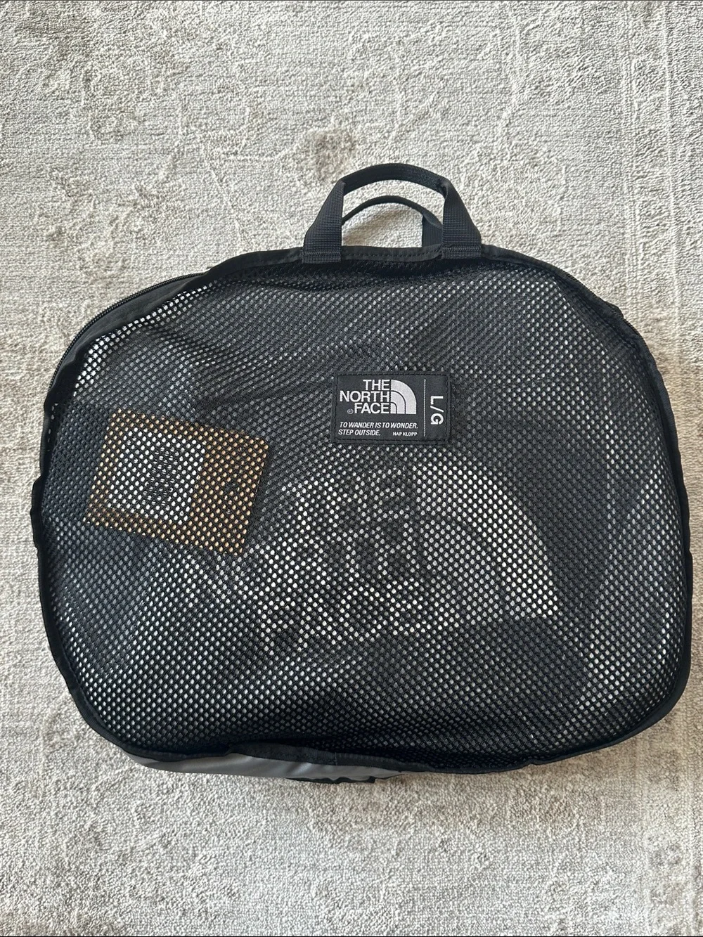 The North Face Large Black Golden State Duffel. 95 liter. 28”x16”x16”. NWT’s.