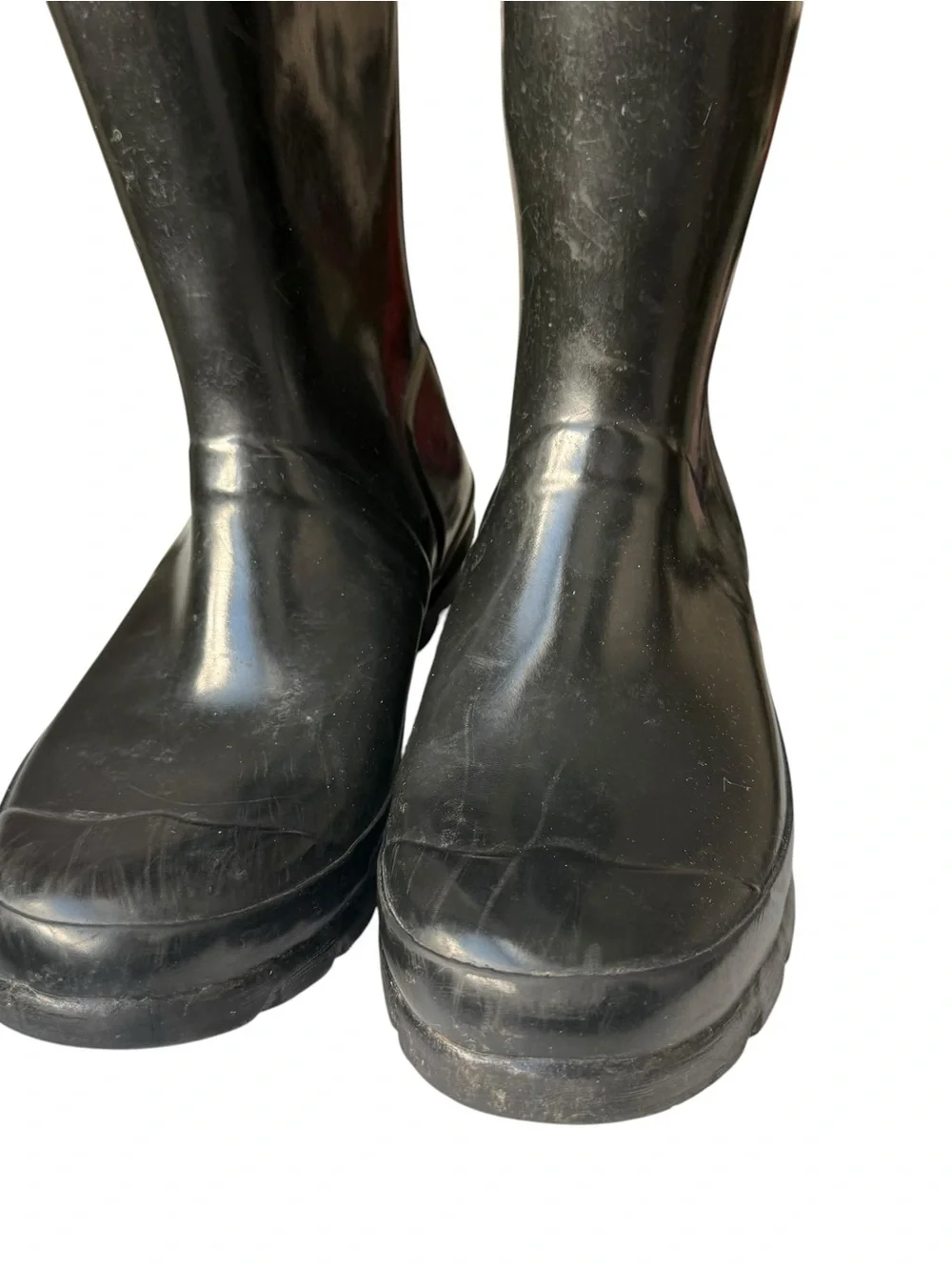Hunter Kids Original Gloss Tall Rain Boots Big Kids 4 M / 5 F Black Waterproof