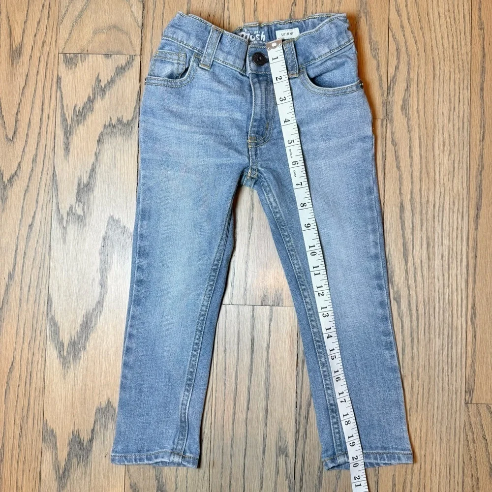 Osh Kosh B’Gosh Skinny Blue Denim Zip Fly Jeans Size 3T