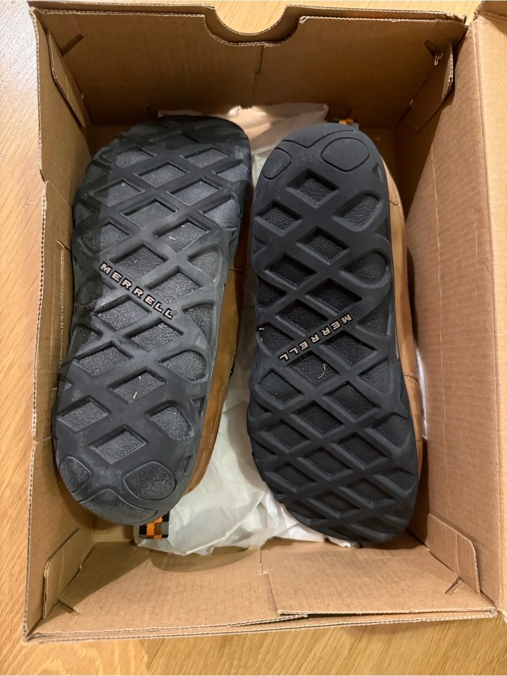 Merrell Kids Tan Slip-On Suede Casual Shoe