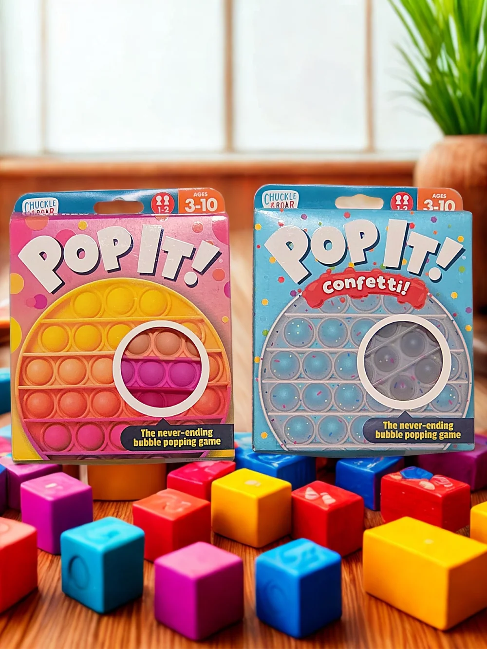 POP IT! - Set Of 2 Bubble Popping Fidget Toys