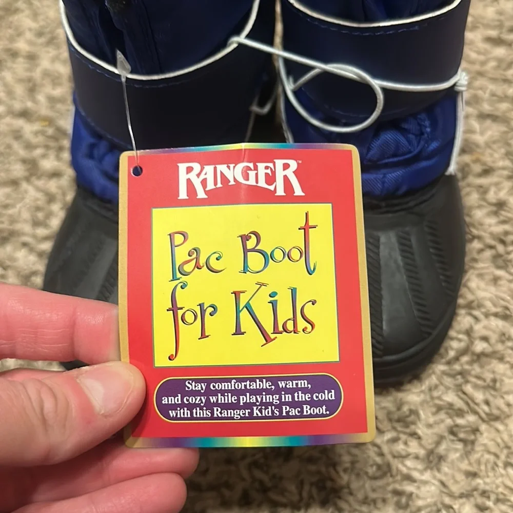 RANGER KID’S TODDLER WINTER BOOTS: BLUE/BLACK: NWT: SZ 7