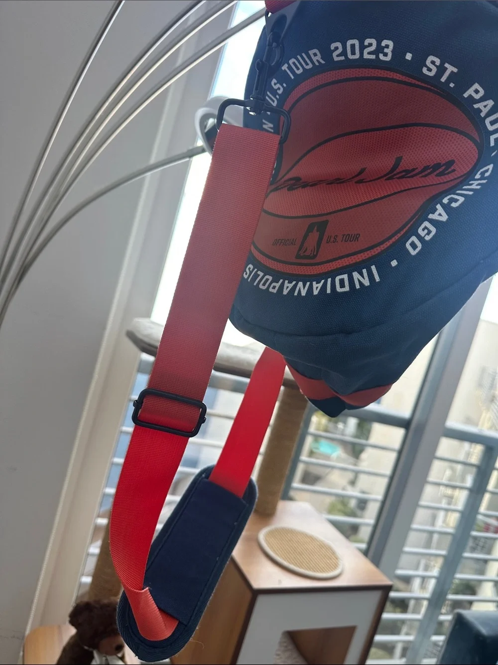 RARE ITEM - Pearl Jam 2023 tour merch- Navy and Red Canvas Duffel Bag