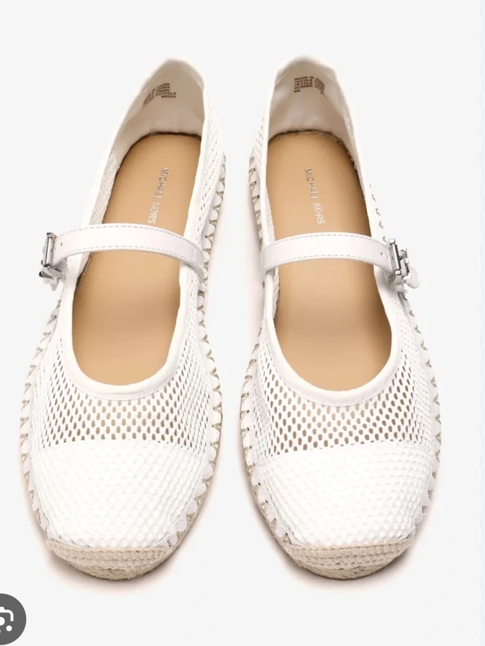 Michael Kors NWT Lynn Ballet Espadrille optic white 7M