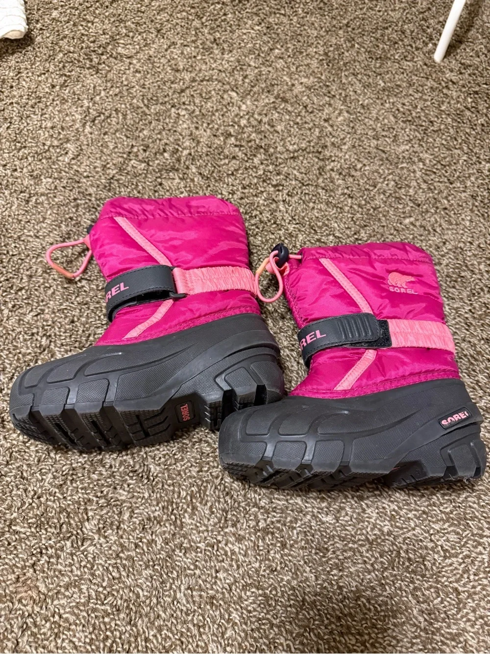 Sorel Kids Hot Pink and Light Pink Snow Boots