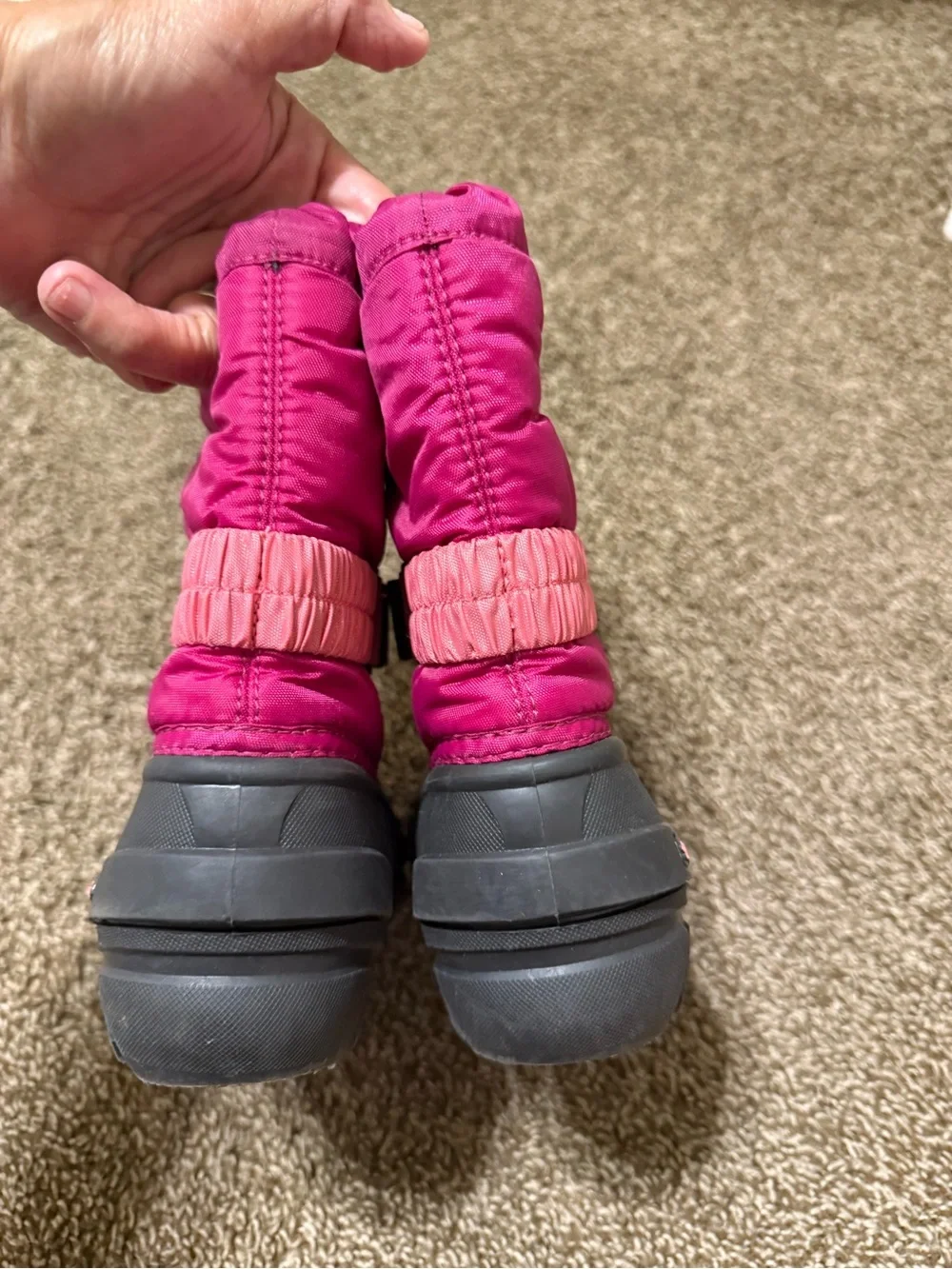 Sorel Kids Hot Pink and Light Pink Snow Boots