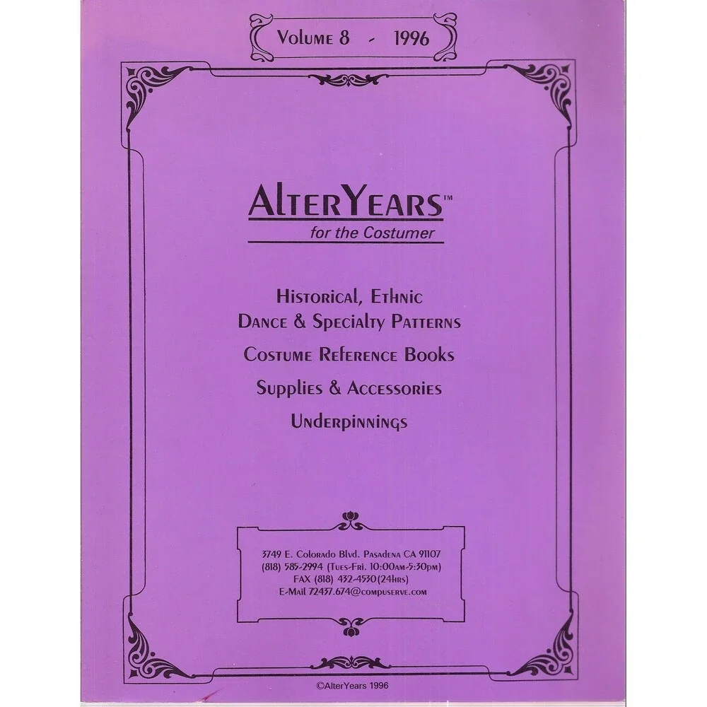 AlterYears for the Customer: Historical, Ethnic, Dance and Specialty Patterns,
