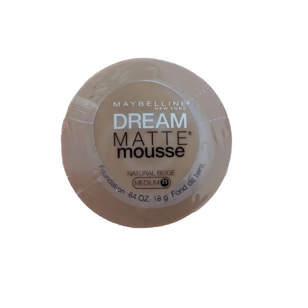 Maybelline Dream Matte Mousse Foundation NATURAL BEIGE MEDIUM 2.5 Discontinued