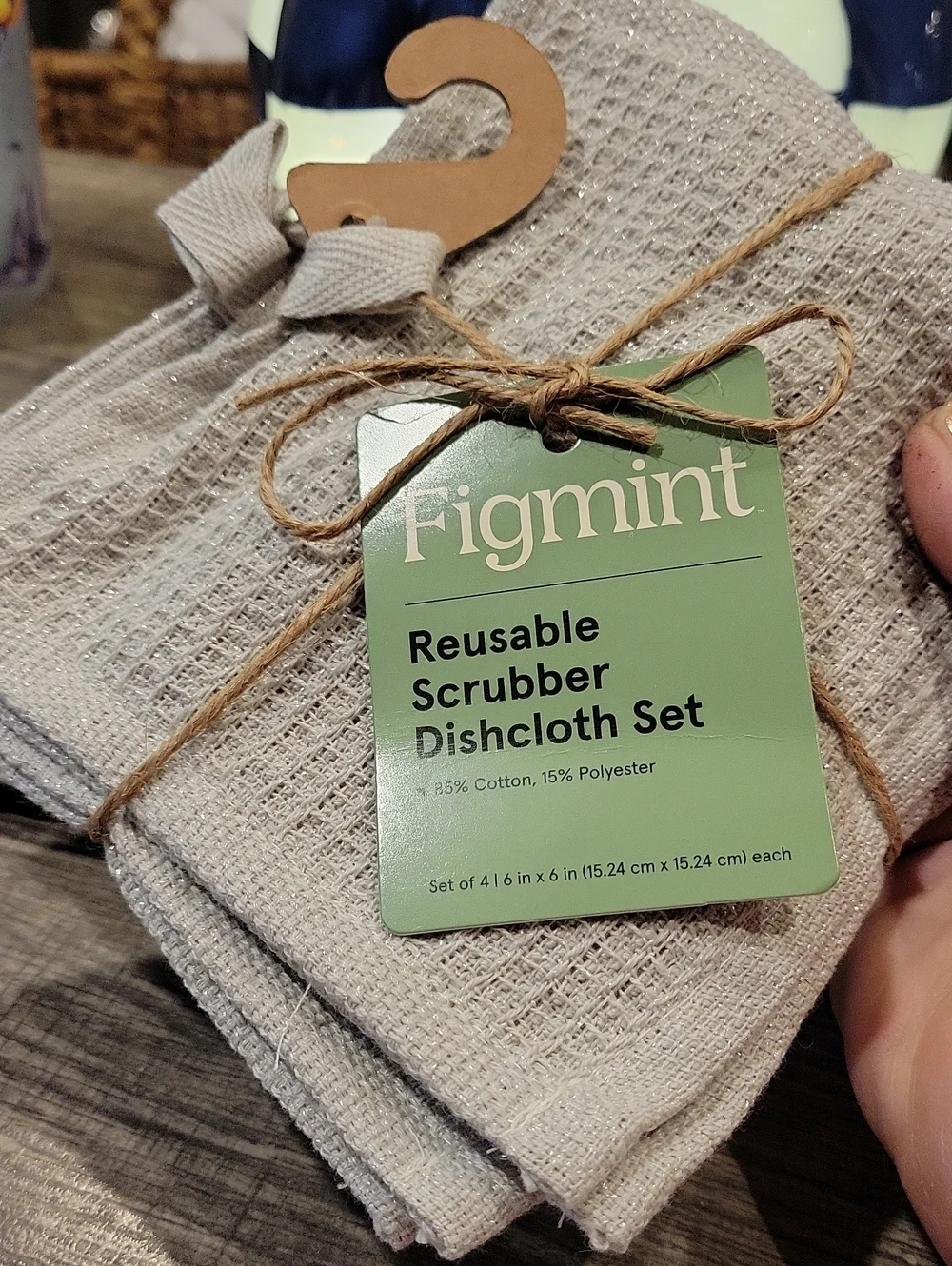 Figmint Scrubber Dish Cloths 2 Sets Of 4 Each,=8 Squares,NWT
