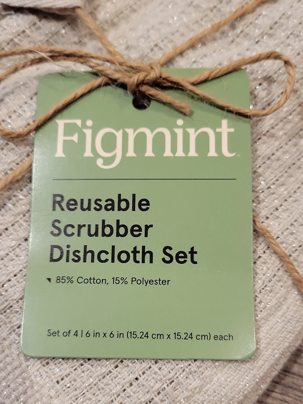Figmint Scrubber Dish Cloths 2 Sets Of 4 Each,=8 Squares,NWT
