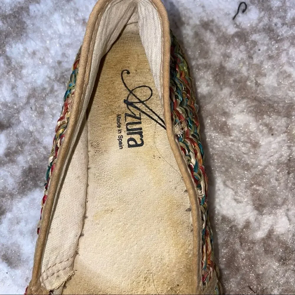 Azura rainbow shoes slip