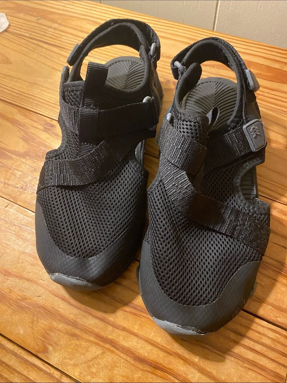 Kids Black Breathable Sport Sandals