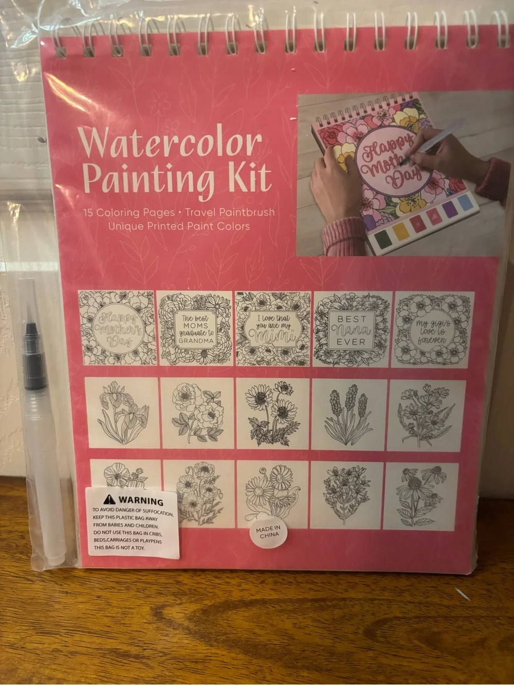 'Happy Mother's Day' Watercolor Painting Kit