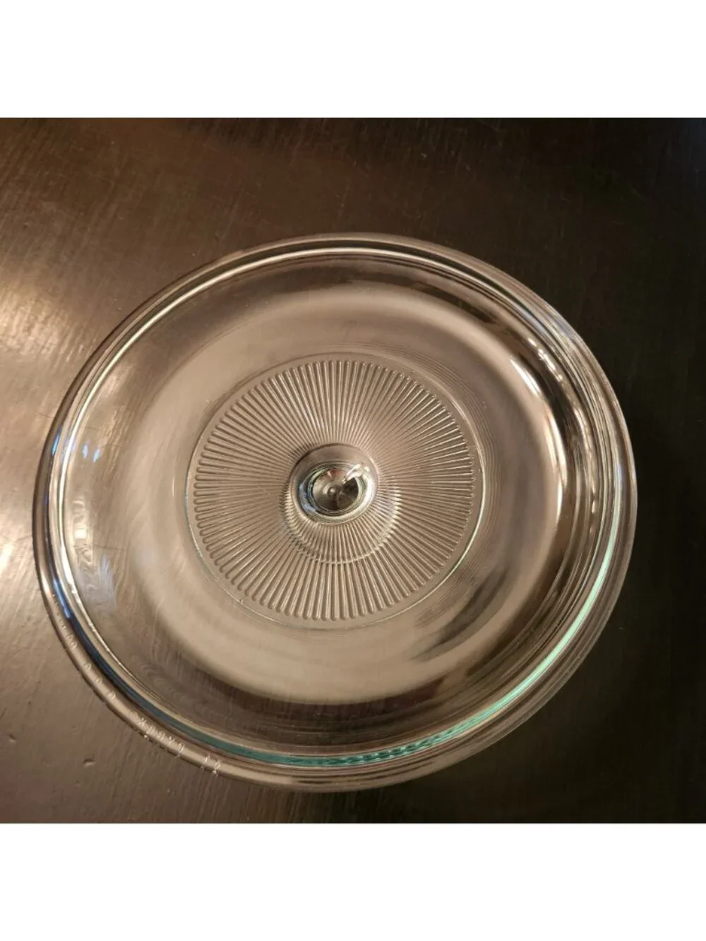 Pyrex round ribbed