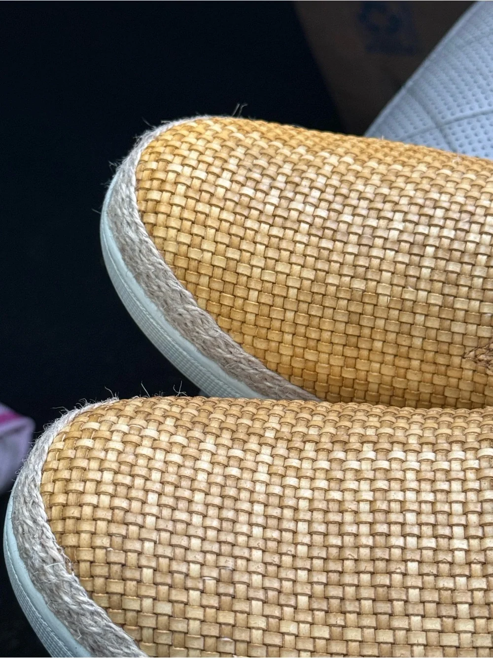 Trotters Woven Slip-On Espadrilles in Mustard 9.5 WW