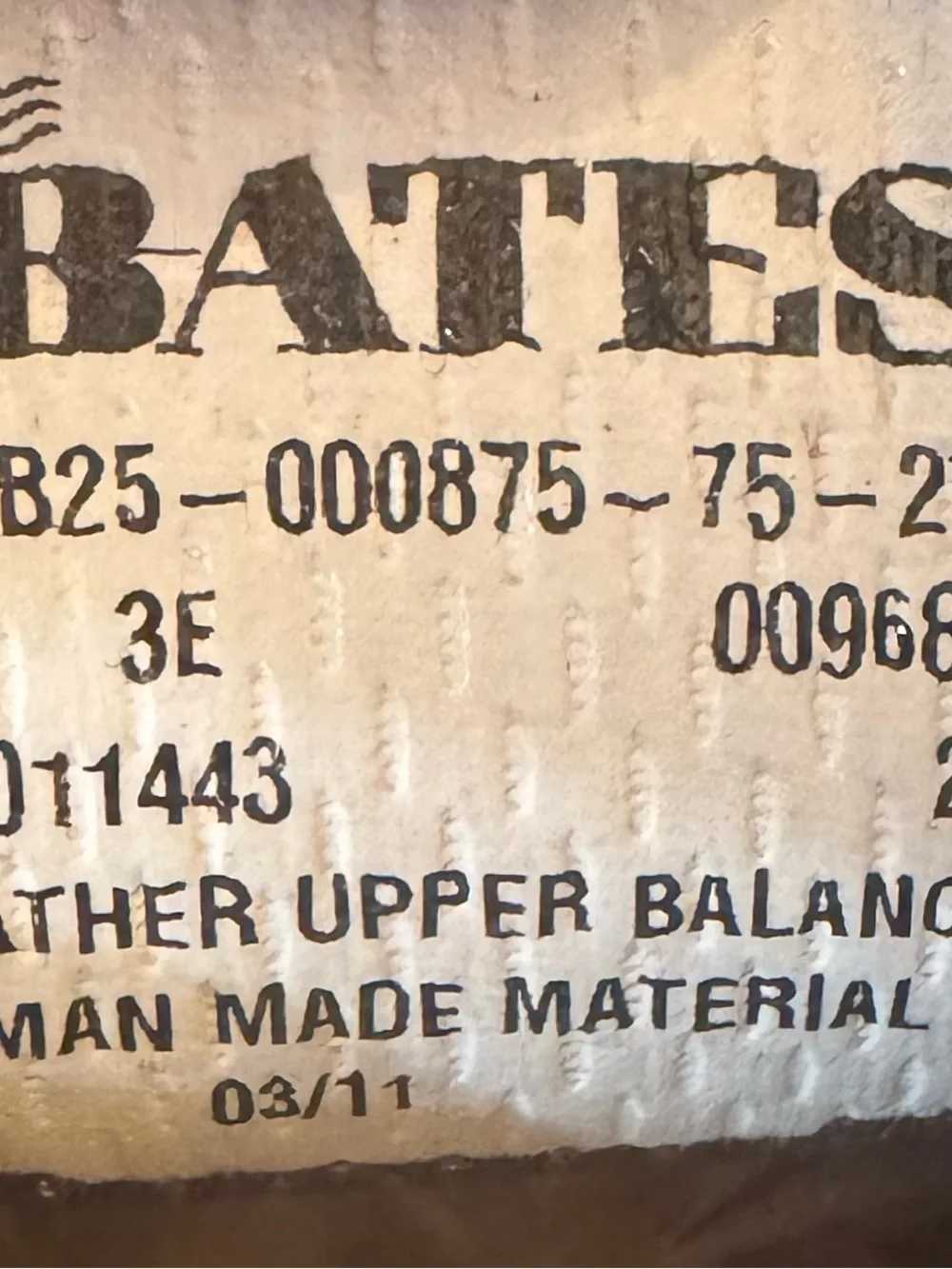 Bates oxford leather