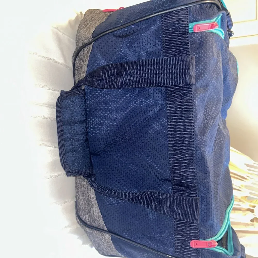 Navy Adidas duffel bag