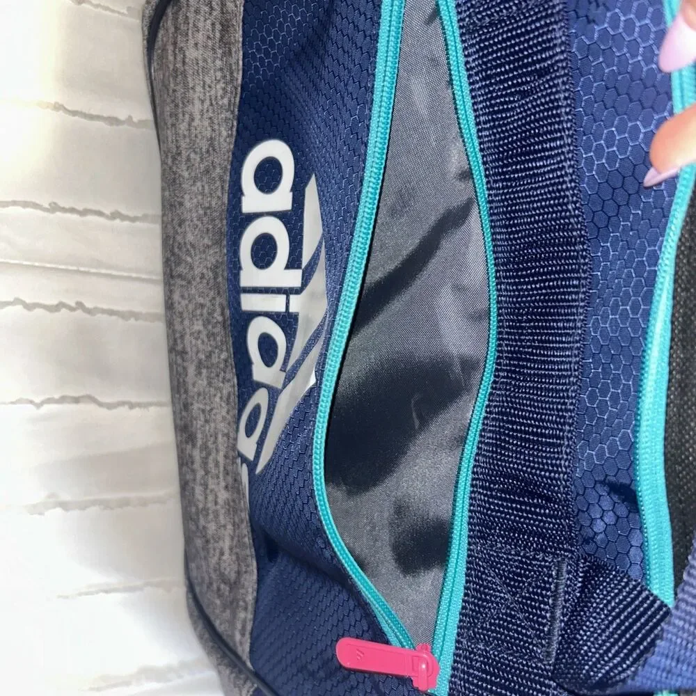 Navy Adidas duffel bag