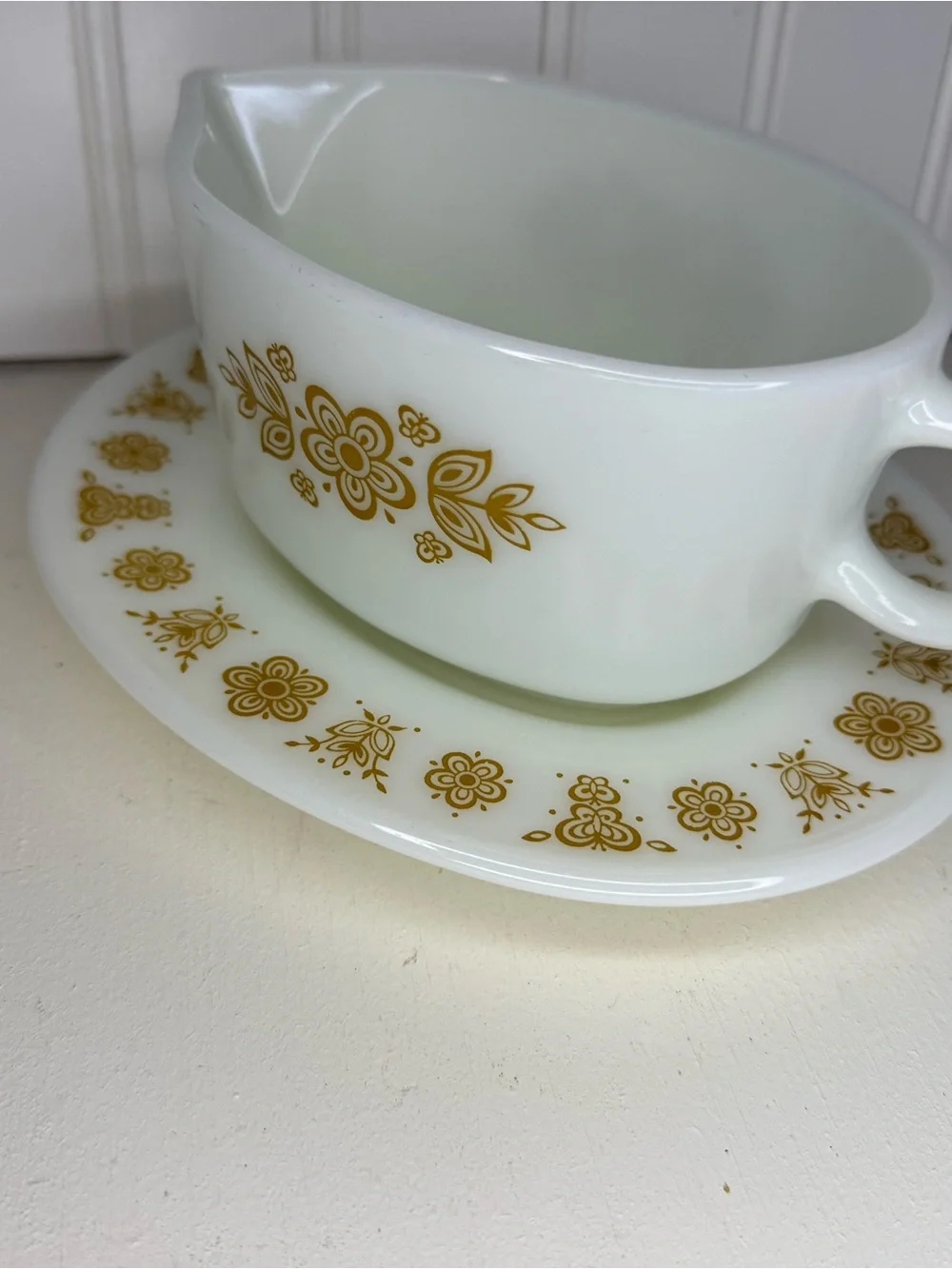 Pyrex butterfly gold