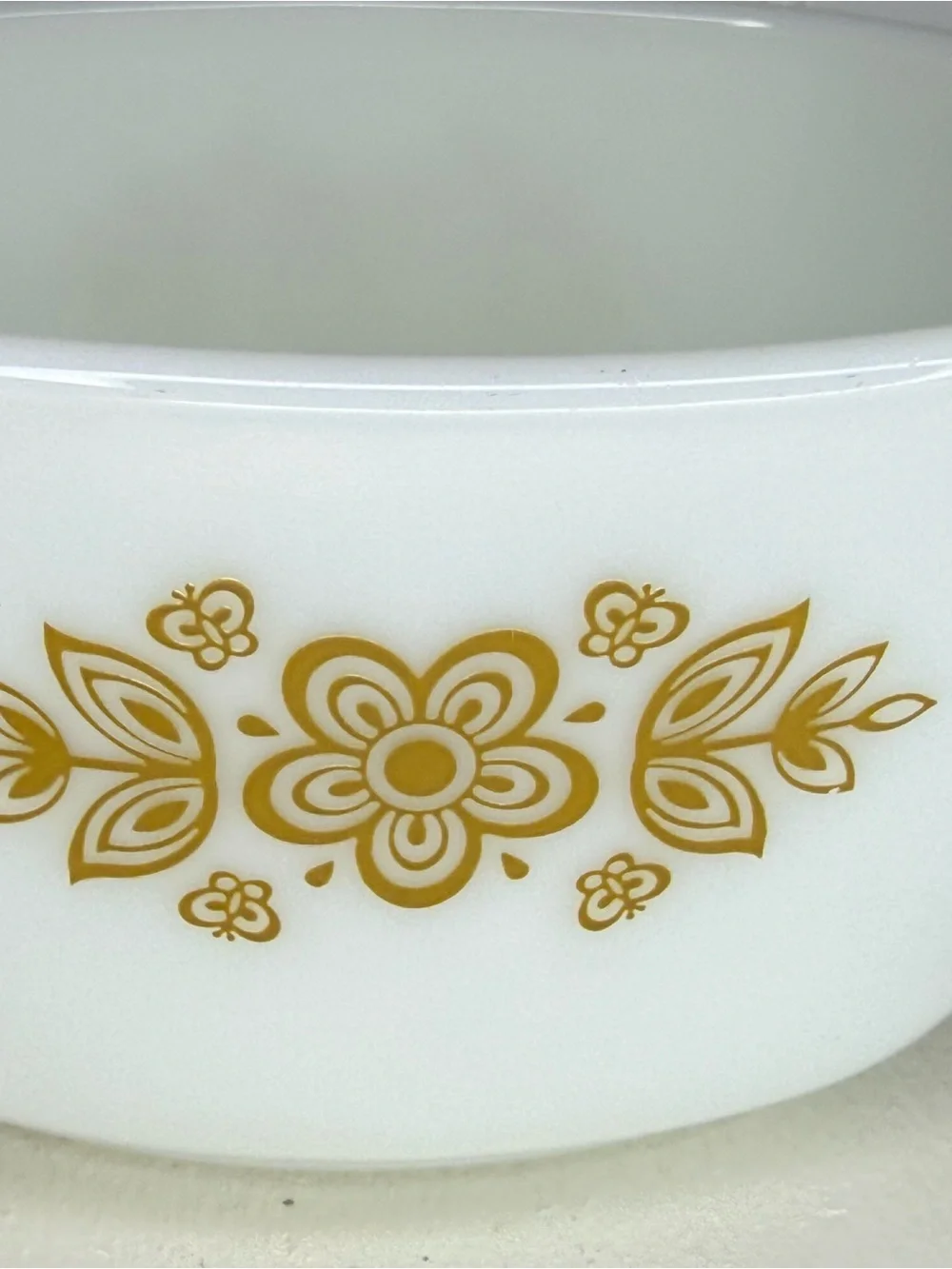 Pyrex butterfly gold