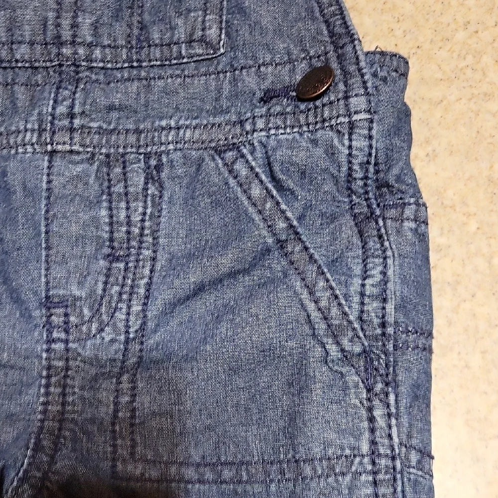 OshKosh B'gosh Lined Denim Overalls Size 18 Months 100% Cotton