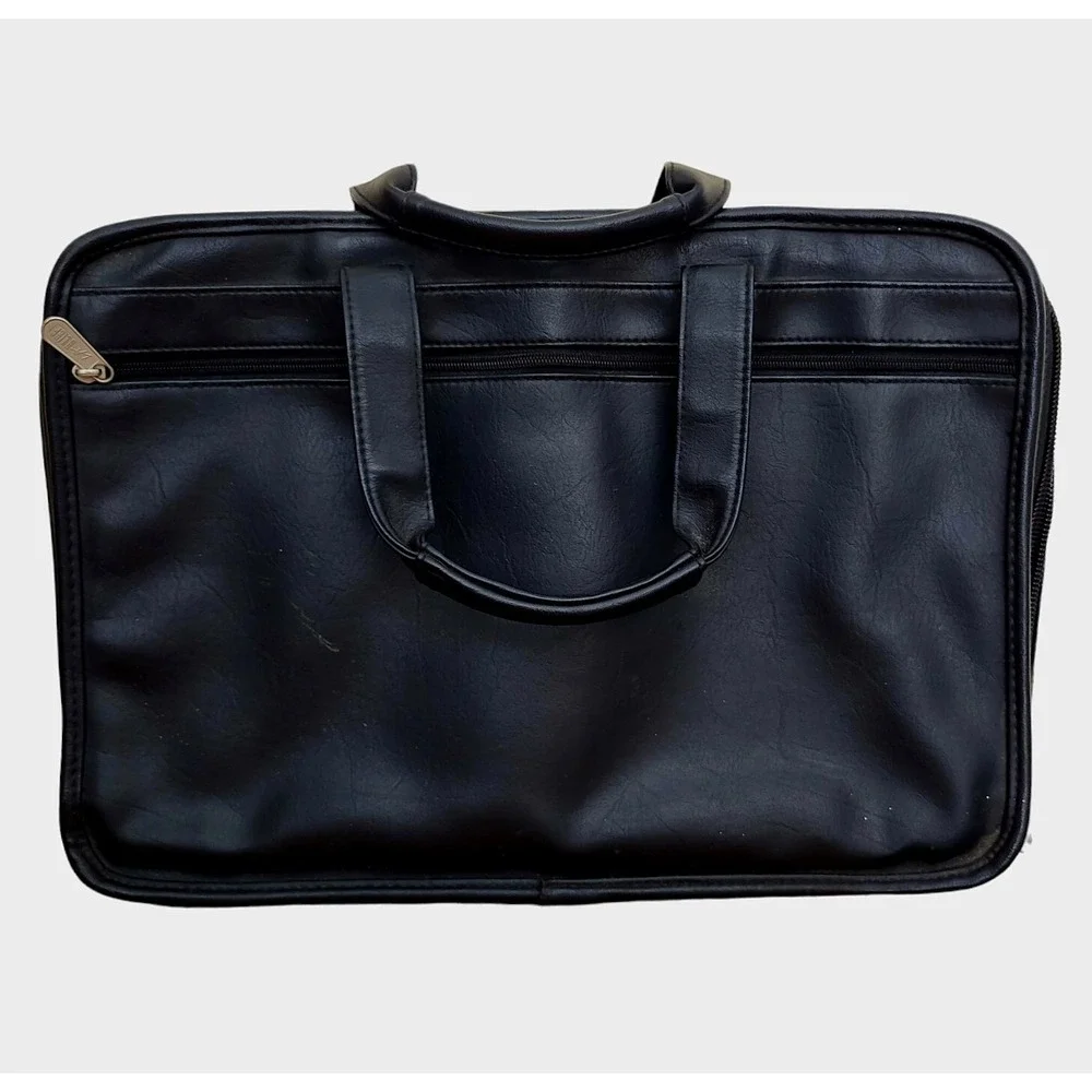 Vintage L.A. Brief Expandable Messenger Bag Laptop Padded Organizer 16