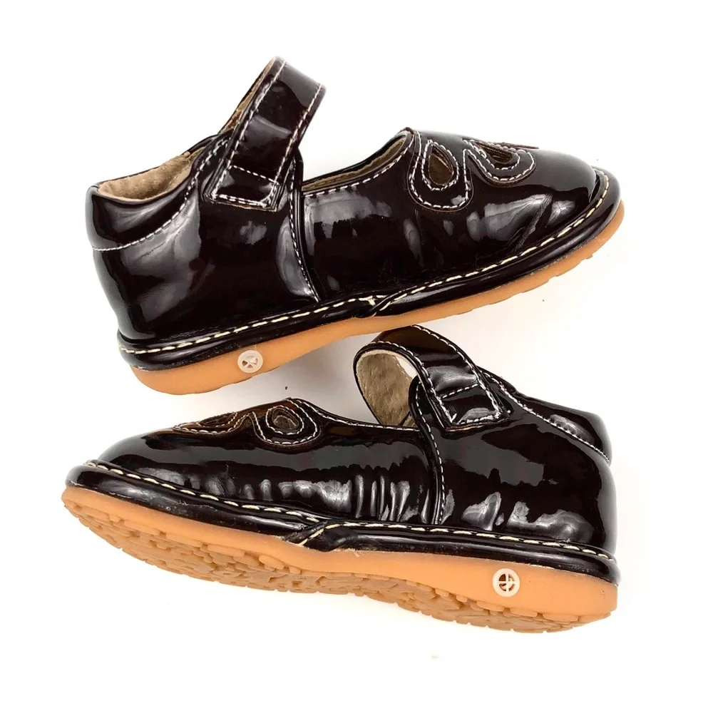 Laniecakes Girls Brown Patent Leather Mary Janes 6