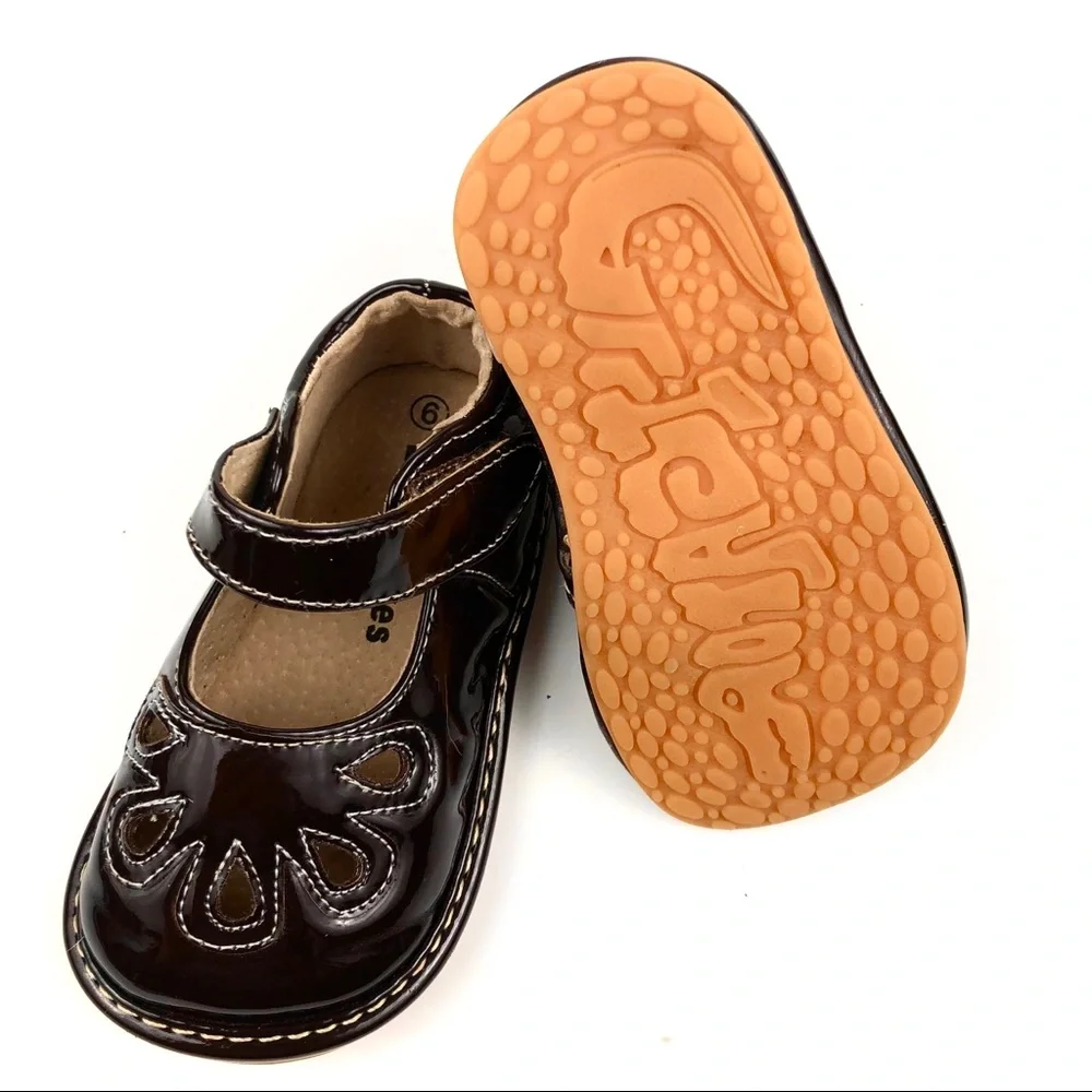 Laniecakes Girls Brown Patent Leather Mary Janes 6