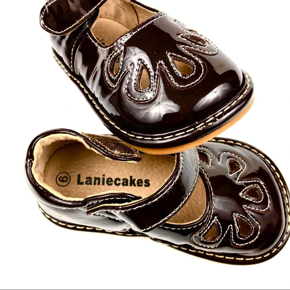 Laniecakes Girls Brown Patent Leather Mary Janes 6