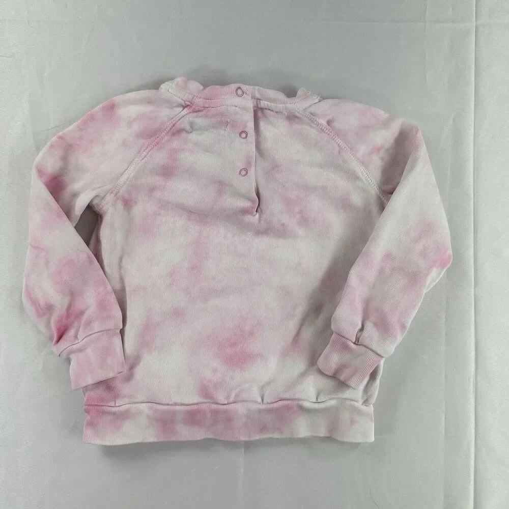 Polo Ralph Lauren‎ Tie Dye Pink Sweatshirt Toddler Size 24M Pullover Crewneck