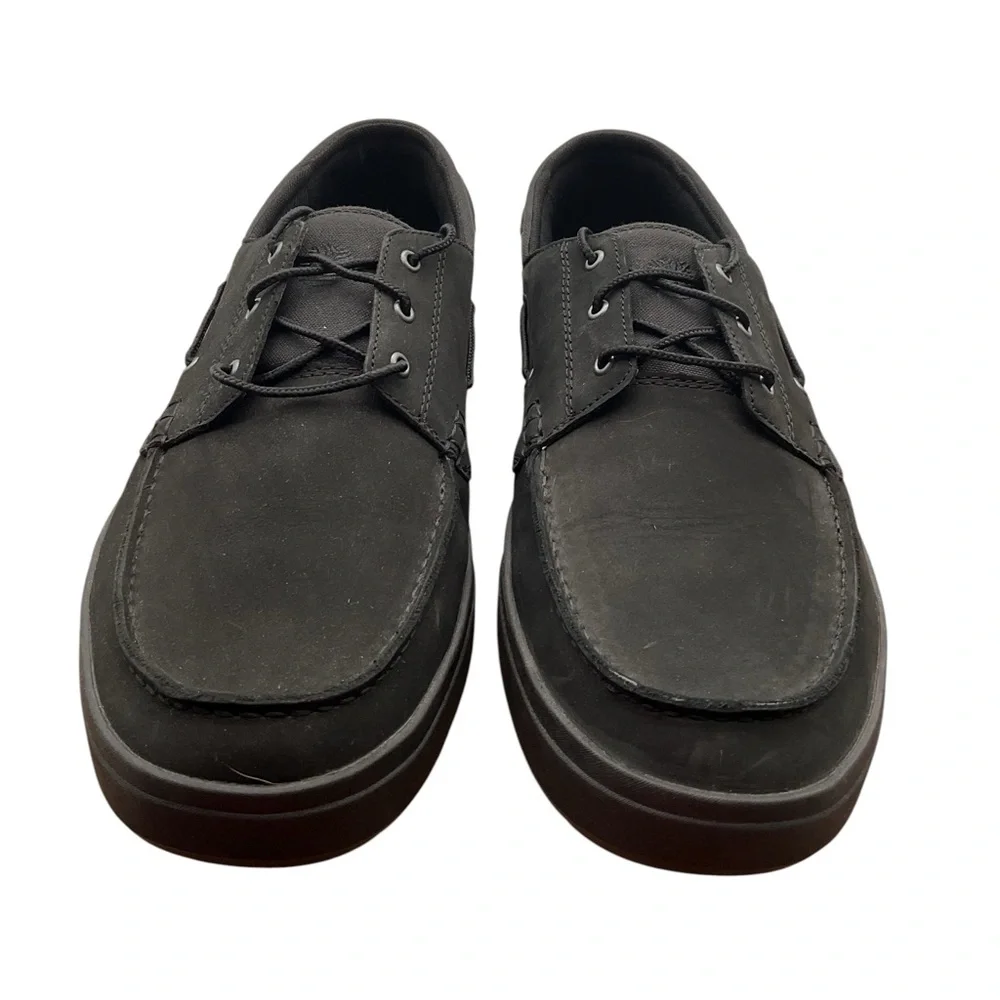 Timberland Black Leather / canvas Oxfords‎ size 13