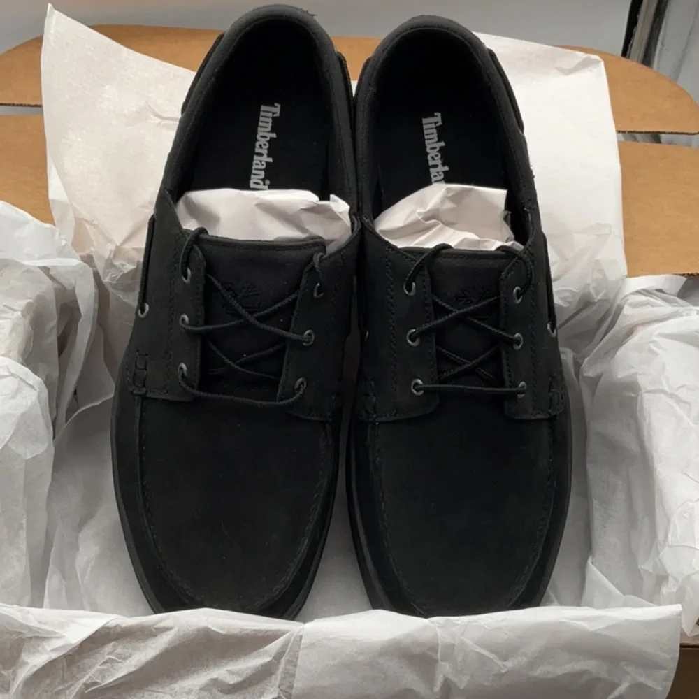 Timberland Black Leather / canvas Oxfords‎ size 13