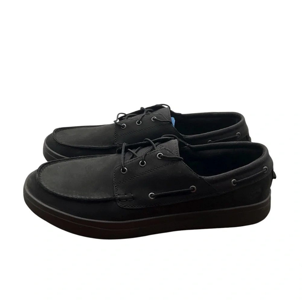 Timberland Black Leather / canvas Oxfords‎ size 13