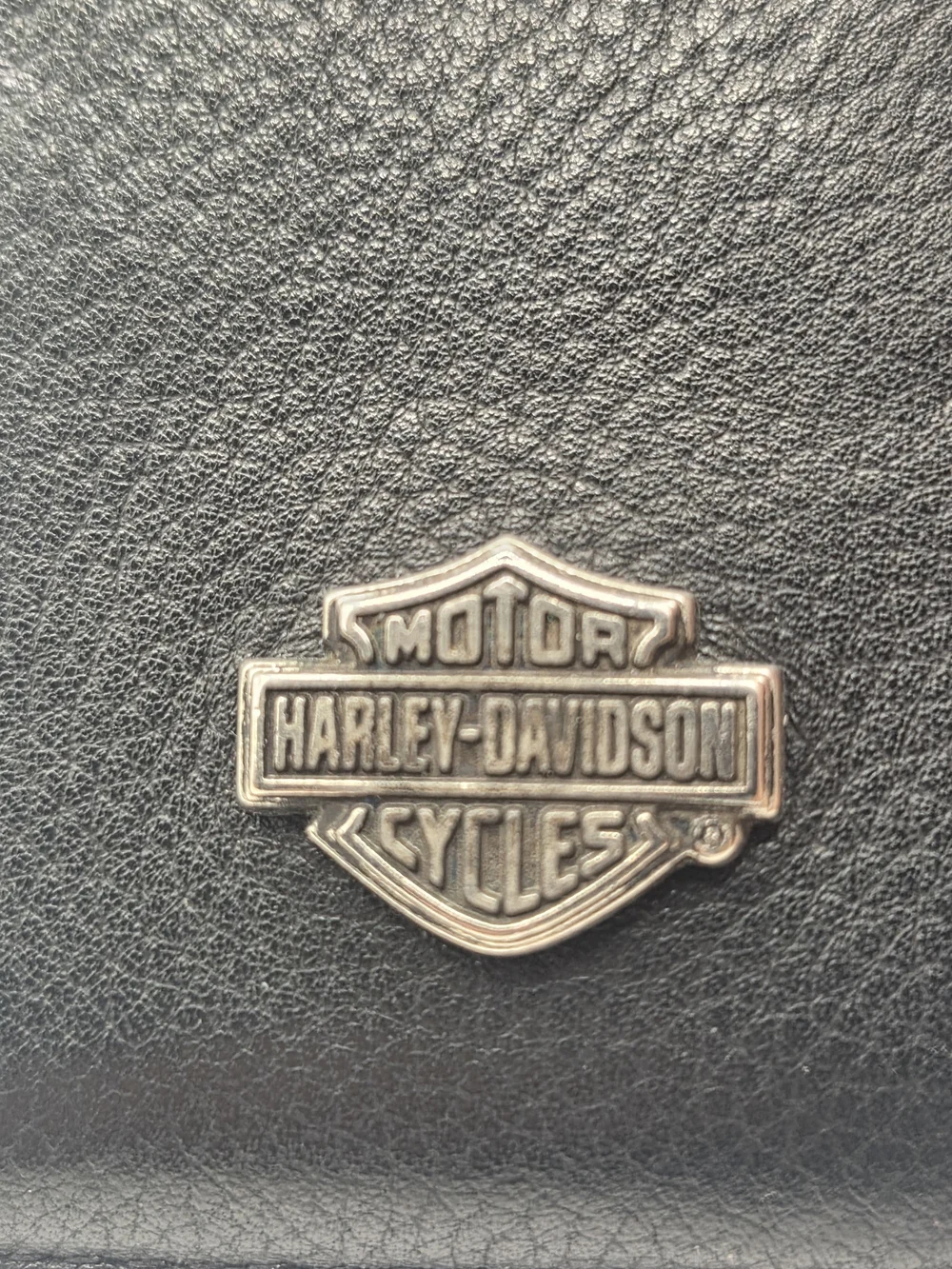 Harley-Davidson Men's Bar & Shield Pebble Card Case Wallet