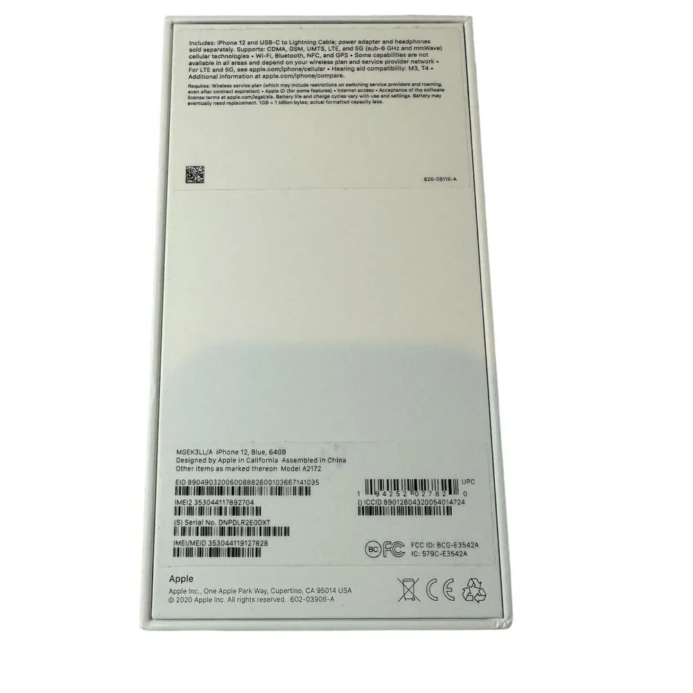 Apple empty box