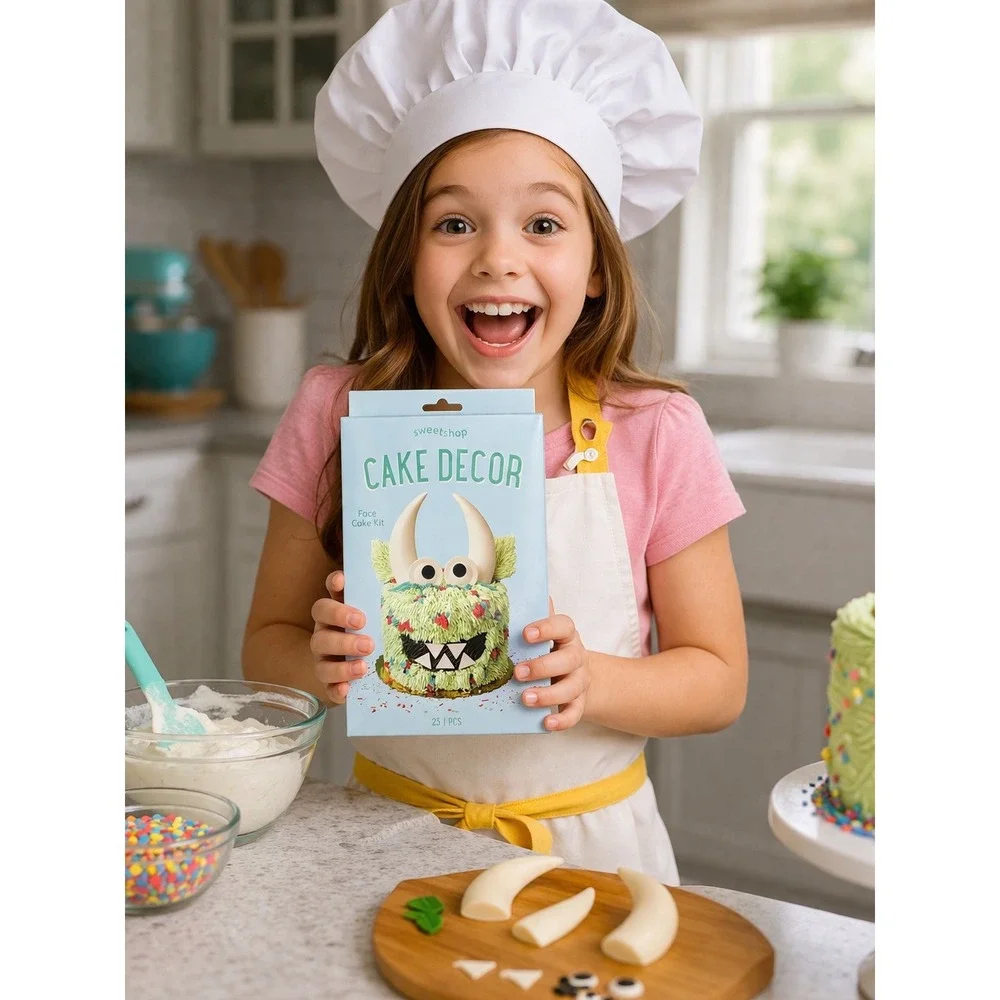 Sweetshop Cake Decor 23pc Kids Birthday Cake Decorating Kit Reusable‎ Party Set