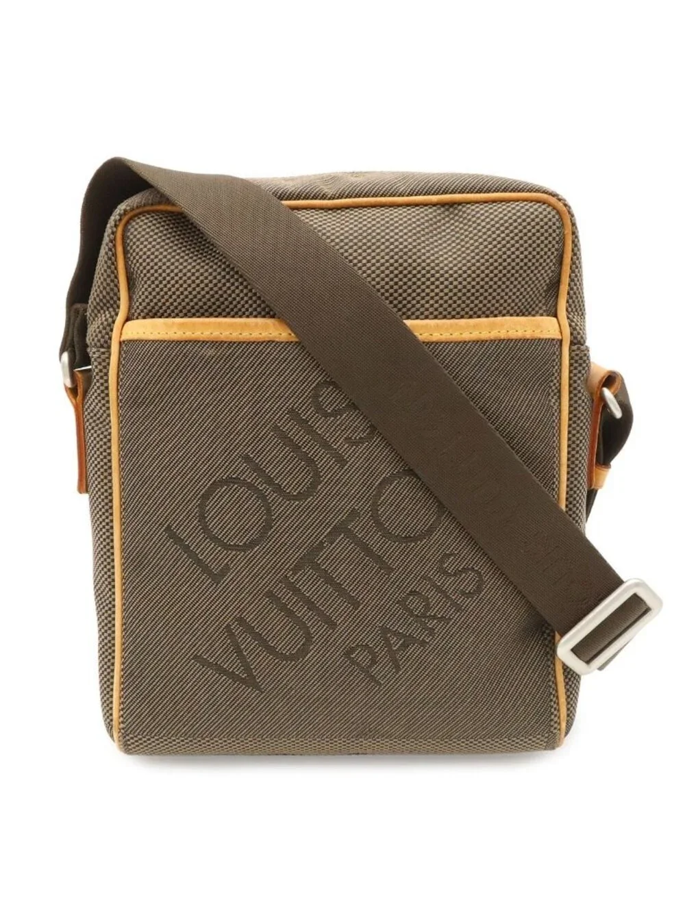 Louis Vuitton Damier Geant Shoulder Bag Crossbody Citadin Canvas Khaki