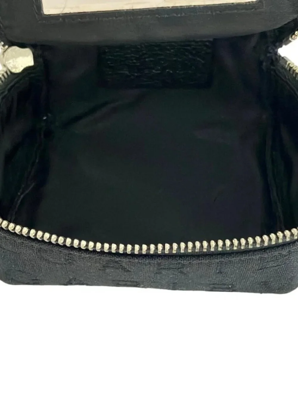 BVLGARI Logo Mania Black Jacquard Pouch