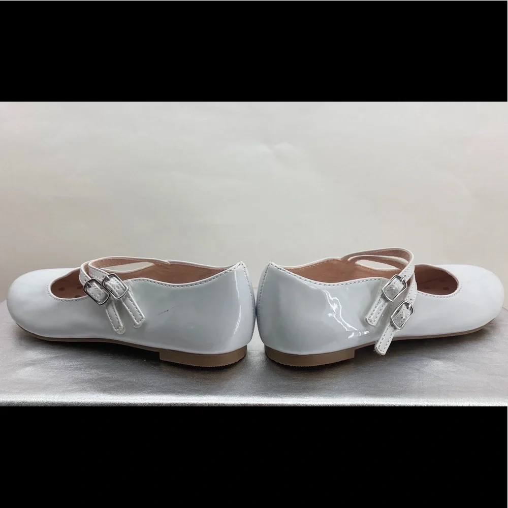 Little‎ Girls Pageant Shoes white Patent size 11